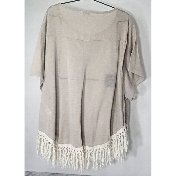 Tassel Fringe LagenLook  Boho Tunic Flowy Shabby Chic XL Umgee Blouse Shirt (2) - Picture 2 of 11